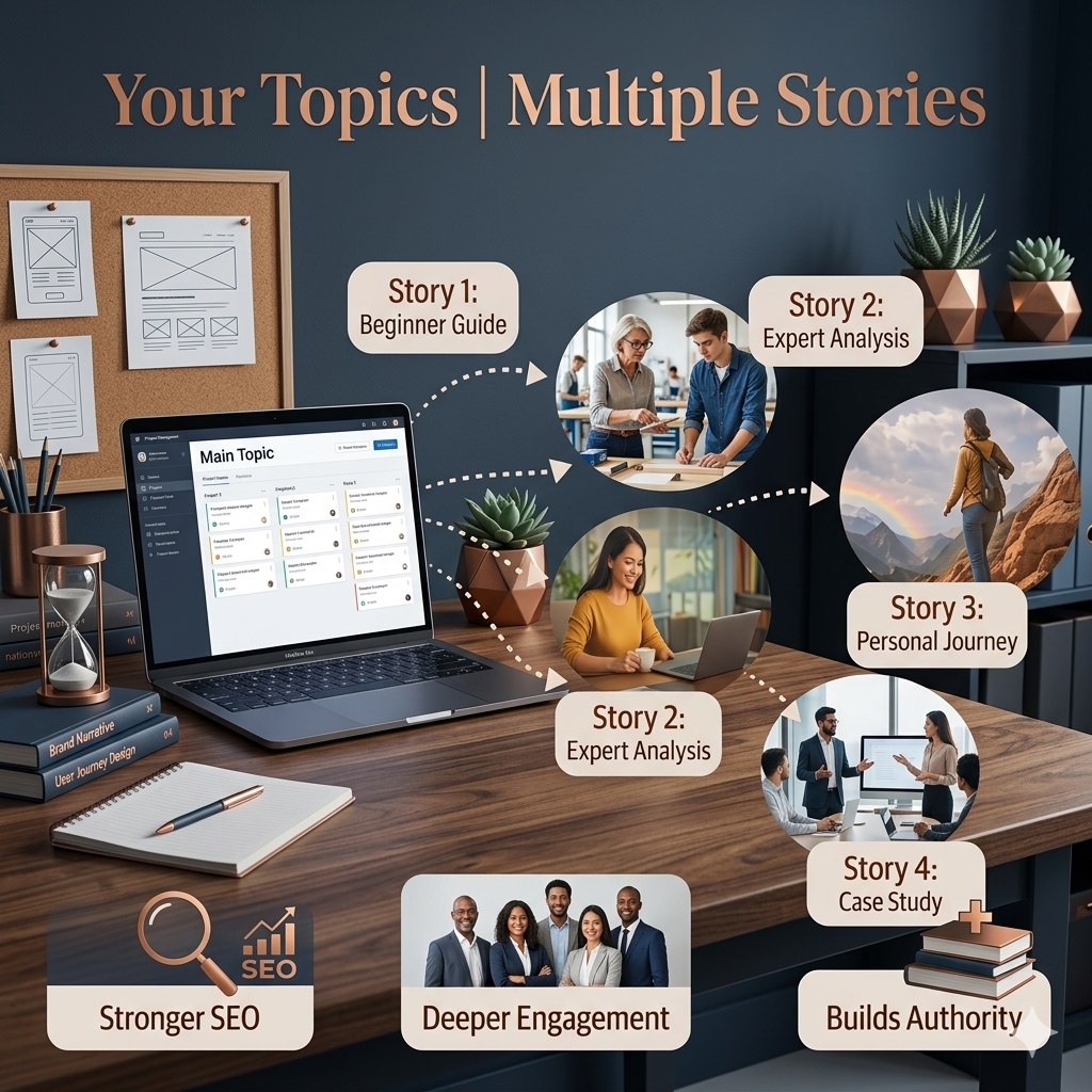 your topics  multiple stories – A Guide to Modern Storytelling